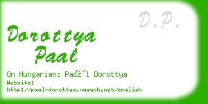 dorottya paal business card